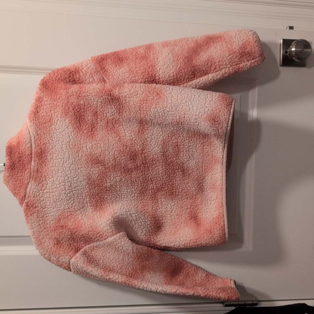 Old Navy Kids Pink and Cream Sherpa Jacket - Picture 3 of 4
